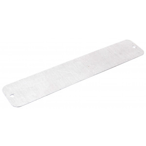 Plaque d'Identification Alu Vierge / Homologation / Pot / Cadre/ Moteur 138x25 &eacute;p 0.6mm