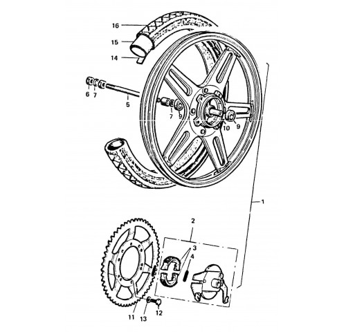 ROUE  ARRIERE