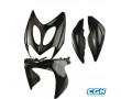 Carrosserie Scooter KIT Nitro / Aerox-> 2013 Noir Peint (4 pieces)Type Origine