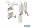 Carrosserie Scooter KIT Gilera Stalker Blanc (5 pieces)