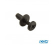Rivet Filete Plastique Noir &Oslash; 5.8 (X1) Pour Carrenage / Carrosserie