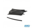 Gaine Thermor&eacute;tractable Electrique de 4.8mm a 2.4mm R&eacute;paration Fils / Faisceaux (25 manchons de 100mm)