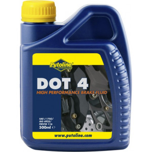 Liquide de Frein DOT4 putoline Universal Brake Fluid Auto/Moto/Scooter (500ML)