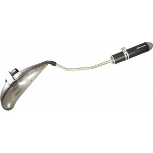 Pot d'&eacute;chappement Tecnigas E-NOX Peugeot XP6 / Rieju RR / MRX - Passage Haut Gauche (Acier)