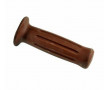 Revetement Poign&eacute;e Domino Moto Ancienne Cyclo Vintage Marron Lg 120mm (La Paire)