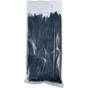 Collier de Serrage Rilsan 3,5x200mm Noir - Nylon Plastique (Sachet de 100)