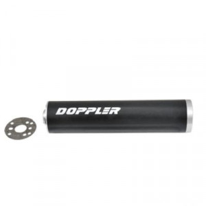 Silencieux Moto 2T Doppler ER1 Noir - Montage Universel DIA 70mm (Moto 50cc)
