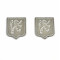 Monogrammes Réservoir et Boite à Outils Blanc / Or Peugeot 103 104 GL10 GT10 102 BB (La paire)