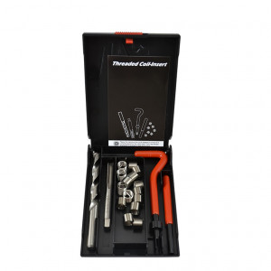 Outils R&eacute;paration Filetage M10 x 1 - Taraud / Fili&egrave;re / Helicoil (Filet Rapport&eacute;) (Coffret 20PCS)