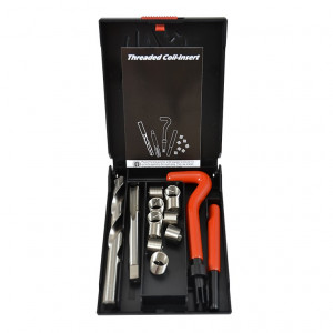 Outils R&eacute;paration Filetage M12 x 1.25 - Taraud / Fili&egrave;re / Helicoil (Filet Rapport&eacute;) (Coffret 20PCS)