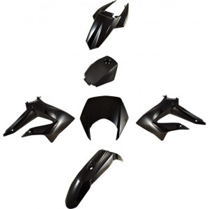 Kit Carrosserie Derbi Senda DRD Racing / Gilera RCR/SMT 2011➔ Noir (Pack Origine 6 Pi&egrave;ces)