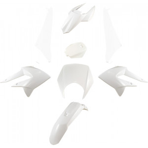 Kit Carrosserie Derbi Senda DRD Racing / Gilera RCR/SMT 2011➔ Blanc (Pack Origine 6 Pi&egrave;ces)