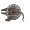 Moyeu de Roue Arrière MBK 51 Motobécane Leleu Complet - 36 Trous Ø 80mm Axe de 10mm (Avec frein et Axe)