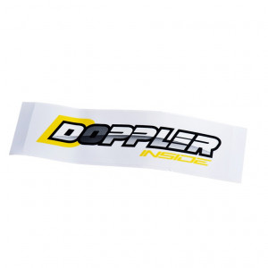 Autocollant Doppler Inside Noir Jaune Blanc Lg 12cm