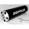 Silencieux Doppler Racing ER1 Universel Moto Cyclo MBK 51 / Peugeot 103 Alu Noir (Compatible Yasuni Bidalot Tecnigas)
