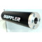 Silencieux Doppler Racing ER1 Universel Moto Cyclo MBK 51 / Peugeot 103 Alu Noir (Compatible Yasuni Bidalot Tecnigas)