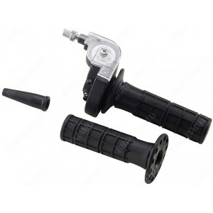 Poign&eacute;e de Gaz Racing Tommaselli Alu Noir - Tirage Rapide Cyclo Scooter Moto