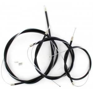 Kit Cable Complet Noir Solex 45cc &agrave; 3800 - Gaz + Frein Avant / Arri&egrave;re