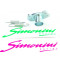 Pot d'échappement Simonini Serpentin Peugeot 103 Noir Complet 50144