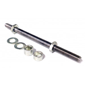 Axe de Roue Arri&egrave;re MBK 51 41 / Motobecane 10mm - &Oslash; 10x100x168 - Complet