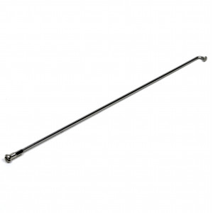 Rayon Roue Cyclo &Oslash;2.3mm Inox Argent L179mm avec Ecrou (Unit&eacute;)