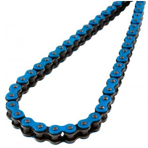 Chaine Cyclo 415 KMC Renforc&eacute; Bleu - 120 Maillons - Peugeot 103 / MBK 51