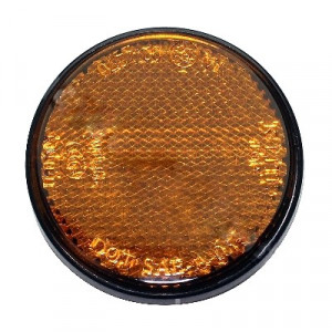 Catadioptre Rond Orange Moto Cyclo &Oslash; 55mm &agrave; visser M6