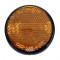 Catadioptre Rond Orange Moto Cyclo Ø 55mm à visser M6
