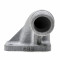 Pipe Admission CBE pour MBK 51 Ø 19mm Coude Origine + Kick - Sortie Carré 17x17 - Montage Souple PHBG/CP