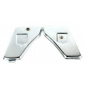 Porte de Boite a Outils Chrom&eacute; Peugeot 103 VS LS LVS SP SPB SPR R&eacute;servoir 3L7 (M&eacute;tal - la Paire)