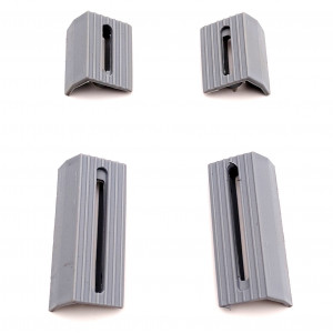 Clips Protecteur Avant + Arri&egrave;re Gris Porte Bagage Peugeot 102 103 ML MV VS - Jeu de 4