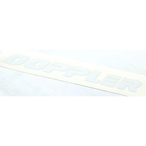 Autocollant Doppler Blanc pour silencieux pot d'&eacute;chappement
