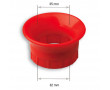 Cornet Malossi Carburateur PHBG &Oslash; 32 x 25 sans Filetage Souple Silicone Rouge