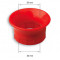 Cornet Malossi Carburateur PHBG &Oslash; 32 x 25 sans Filetage Souple Silicone Rouge