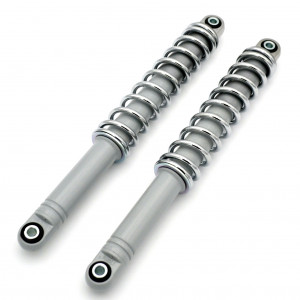 Amortisseurs Arri&egrave;res 345mm Paioli Gris/Chrome MBK 51 - La Paire
