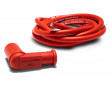 Cable Antiparasite Comp&eacute;tition Malossi Coud&eacute; Complet Rouge Bobine - Bougie a Olive