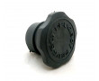 Bouchon r&eacute;servoir Essence Cyclo Peugeot 103 - &Oslash;30mm Plastique Noir annel&eacute; Estampill&eacute;