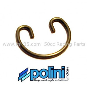 Clips de Piston Polini &Oslash; 12x1mm Renforc&eacute; MBK 51 / Peugeot 103 / Scooter Moto Minarelli Derbi Peugeot