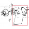 Bavette Support de Feu Arrière Peugeot 103 SP SLC TSE Caoutchouc (MALY)
