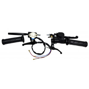 Kit poign&eacute;e Gauche + Droite Type Domino Peugeot 103 SPX RCX Clip avec Commodo CEV