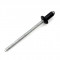 Rivet Alu/Acier &Oslash;3.2 x 6 Noir pour Plaque de Pot Ninja, NSCS, Progun