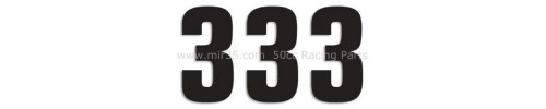 Num&eacute;ro de course mobylette autocollant 