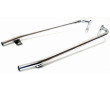 Barre de Carter Repose Pied Chrom&eacute; Peugeot 103 SP SLC T16 Racing Arizona (Paire)