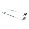 Barre de Carter Repose Pied Chromé Peugeot 103 SP SLC T16 Racing Arizona (Paire)