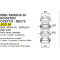 Jeu Roulement / Cuvette Direction Scooter MBK Booster / Road / Bw's 2004-> / Ovetto / Neos / MachG / Jog R 2002-> / F10 Ø27mm - 