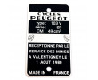 Plaque Constructeur Peugeot Type Mine 103V S&eacute;rie SP - 103 SP 1 Aout 1980 (Vierge)