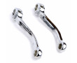 Paire de Manivelle P&eacute;dalier 140mm MBK 51 41 Mobylette Motob&eacute;cane Chrome - D&eacute;port 40mm
