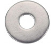 Rondelle Plate 5mm Large Inox 5.3x16x1 - unit&eacute;
