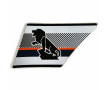 D&eacute;cors Gauche de Boite &agrave; Outils Gris / Orange M&eacute;tallis&eacute; Peugeot 103 SP ML MVL SV L2 LS SL SVL (NOS)
