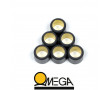 Jeu de 6 Galets Renforc&eacute; Omega &Oslash; 16x13 - 21 Grammes (Peugeot / Piaggio / Malossi)